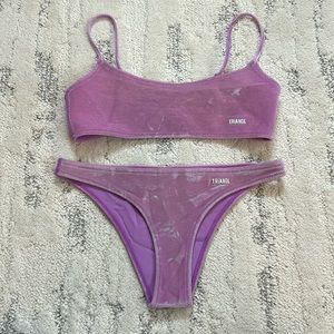 TRIANGL Velvet Lavender Purple Bikini X-Small